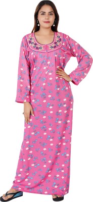 INSTRY Women Nighty(Pink)