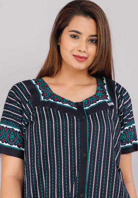 Shakti Enterprises Women Maternity/Nursing Nighty(Green)