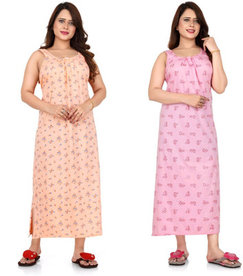 AFF Women Nighty(Multicolor)