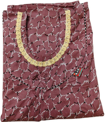 MHIR Women Nighty(Light Blue)