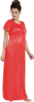 SIAMI Women Nighty(Red)