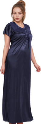 HouseOfCommon Women Nighty(Dark Blue)