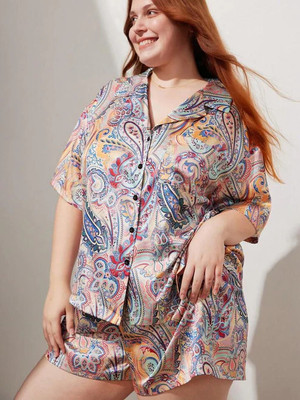 AMERICAN FASHION Women Nightdress(Multicolor)