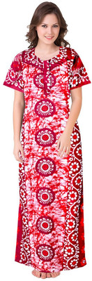 VRSU Women Nighty(Multicolor)