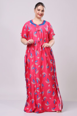THUMKA Printed Lycra Blend Women Kaftan