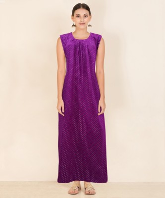 Piyali's Creation Women's Women Nighty(Purple)