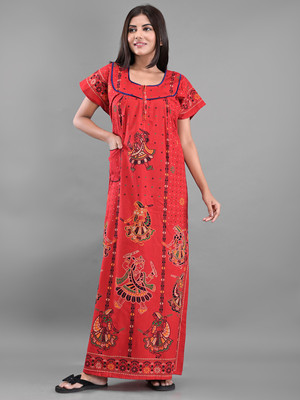 Apratim Women Nighty(Red)