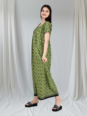 LDHSATI Women Nighty Set(Green)