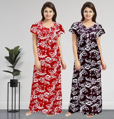 Hans Craft And Creation Women Nighty(Multicolor)