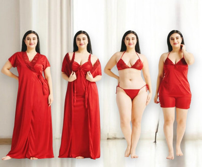 Nw Naughty Wish Women Nighty(Red)