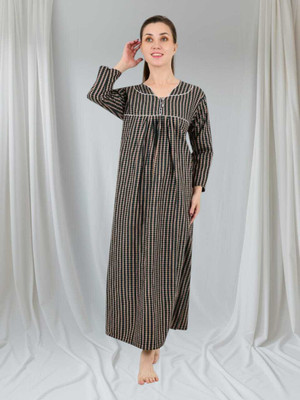 LDHSATI Women Nighty Set(Green)