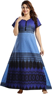 CINCO Women Nighty(Blue)