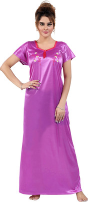 HR creation Women Nighty(Purple)