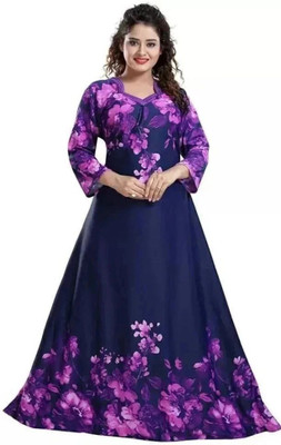 HR creation Women Nighty(Purple)