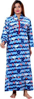 NACNO Women Nighty(Blue)