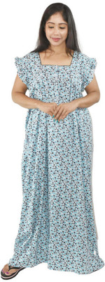 BDROX Women Nighty(Light Blue)