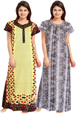 HouseOfCommon Women Nighty(Multicolor)