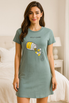 Lipshe Cartoon Women Round Neck Pink T-Shirt