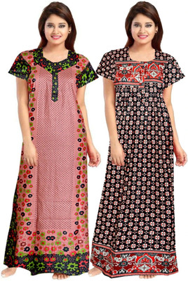 Sharma Distributor Women Nighty(Multicolor)