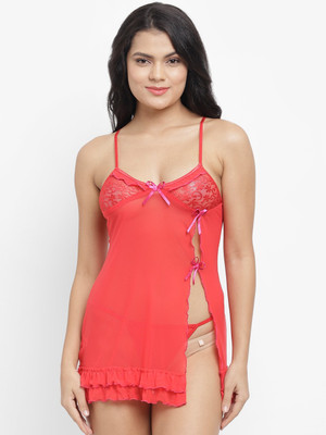 DreamBe Women Chemise(Red)