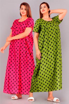Aaradhana Flared/A-line Gown(Pink)