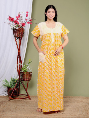 HouseOfCommon Women Nighty with Robe(Multicolor)