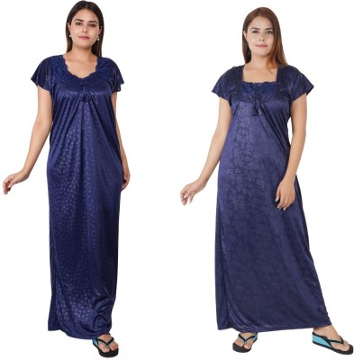 INSTRY Women Nighty(Dark Blue)