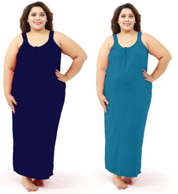 Wholesell Women Nighty Set(Dark Blue, Blue)