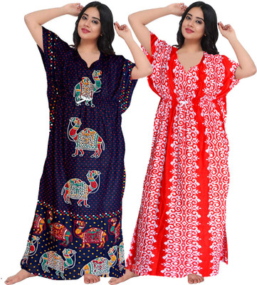 Ganpati Enterprises Women Nighty(Multicolor)