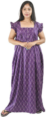 BDROX Women Nighty(Purple)