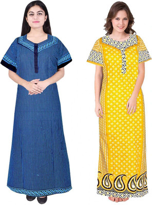 HouseOfCommon Women Nighty(Multicolor)
