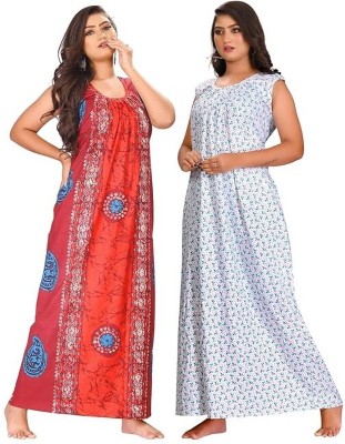 Satyam Women Nighty(Red)