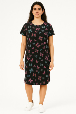 AADVI Women Nightshirts(Black)