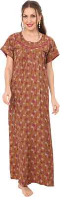 Ms.Lingies Women Maternity/Nursing Nighty(Yellow)