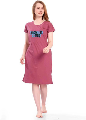 HR creation Women Nighty(Pink)