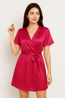 Nivcy Women Nightdress(Pink)