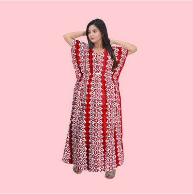 PR PINK ROYALL Women Nighty(Pink)