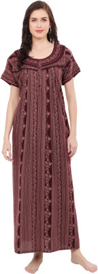Ms.Lingies Women Maternity/Nursing Nighty(Brown)