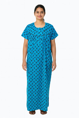 Jonas Softwear Women Nightdress(Blue)