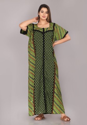 mkf next Women Nighty(Green)