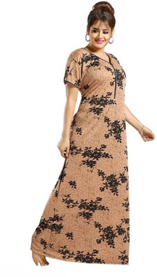 Geet Ethnica Women Nighty(Beige)