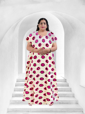 Veena Enterprises Women Nighty(Multicolor)