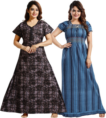 Nighty King Women Nighty(Multicolor)