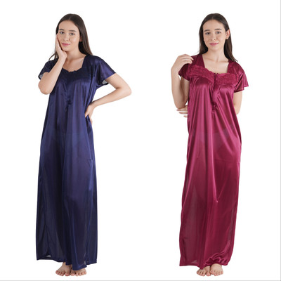 AnkushFashion Women Nighty(Multicolor)