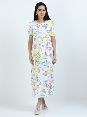 The Skoopy Bee Women Maternity/Nursing Nighty(Multicolor)