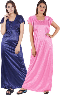 EGET Women Nighty(Multicolor)