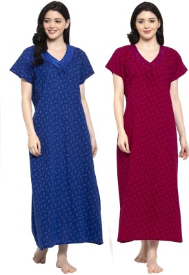 Secret Wish Women Nighty(Blue)