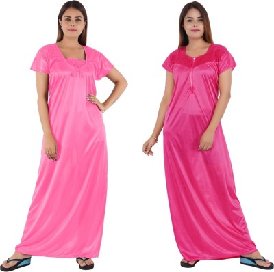 Hypex Women Nighty(Pink)