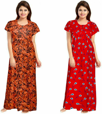impression Women Nighty Set(Red)