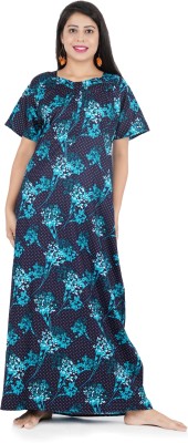 Neepy Women Nighty(Blue)